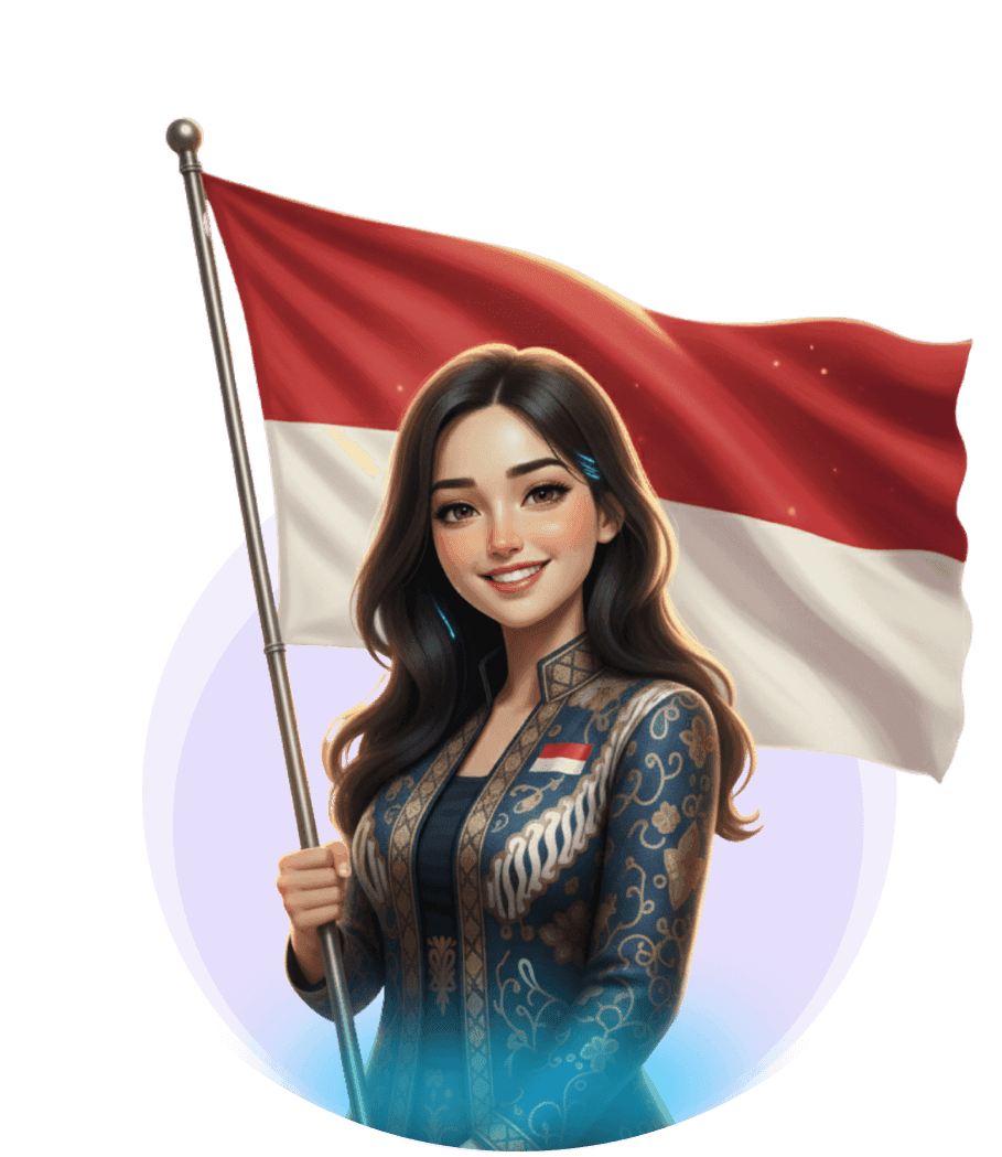 MIA with Indonesian Flag
